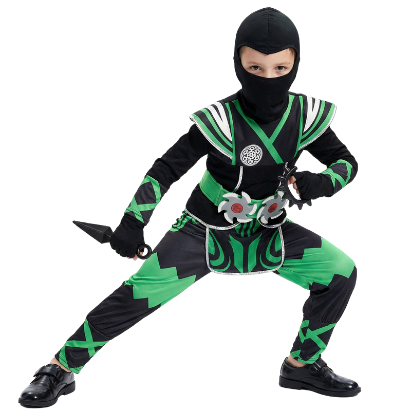 Anime Cosplay Kid - Conjunto de Fantasia de Ninja Japonês