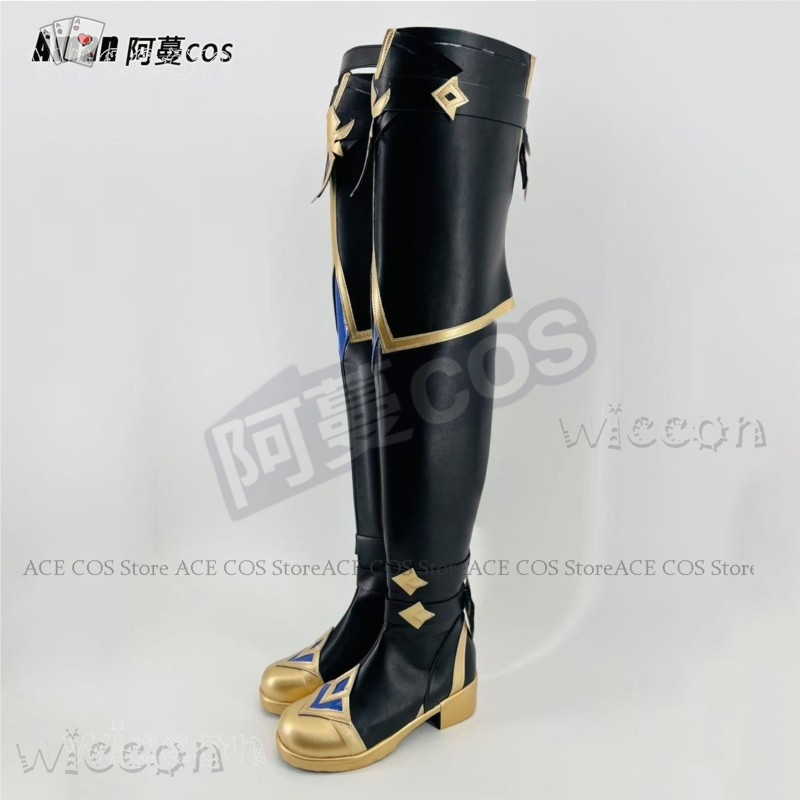 Anime Cosplay Plus Size - Botas de cano alto Genshin Impact