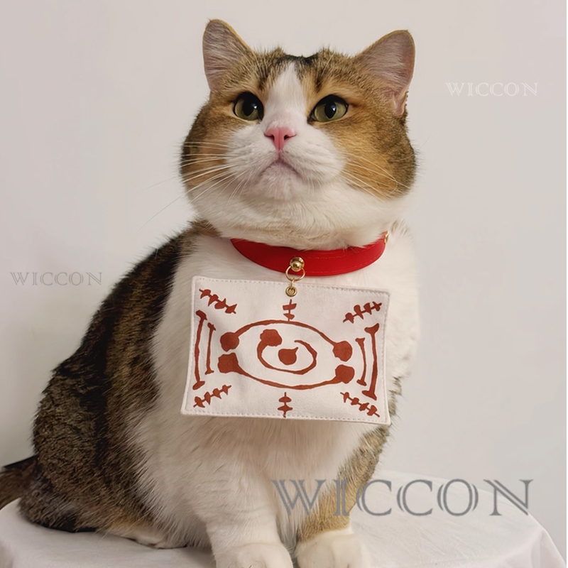 Cosplay Anime Jjk - Coleira e Lenço Decorativo para Gatos