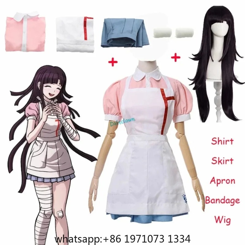 Anime Cosplay Nurse - Fantasia de Cosplay Danganronpa Mikan Tsumiki