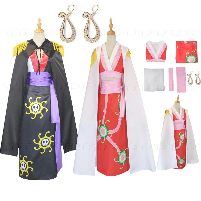 Anime Cosplay Kimono - Anime boya hancock cosplay conjunto quimono