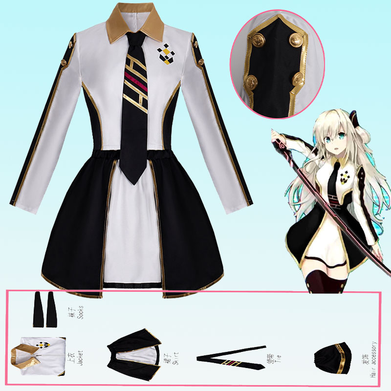 Anime Cosplay Women - Anime feminino traje cosplay terno sky