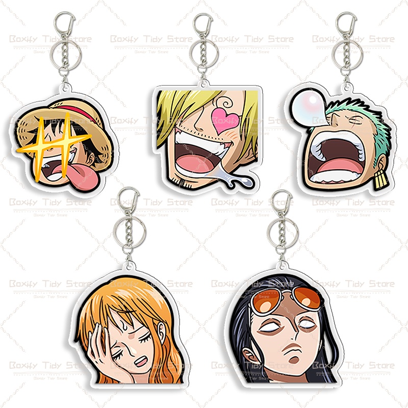 Anime Cosplay Eyes - Chaveiro de Acrílico Engraçado One Piece: