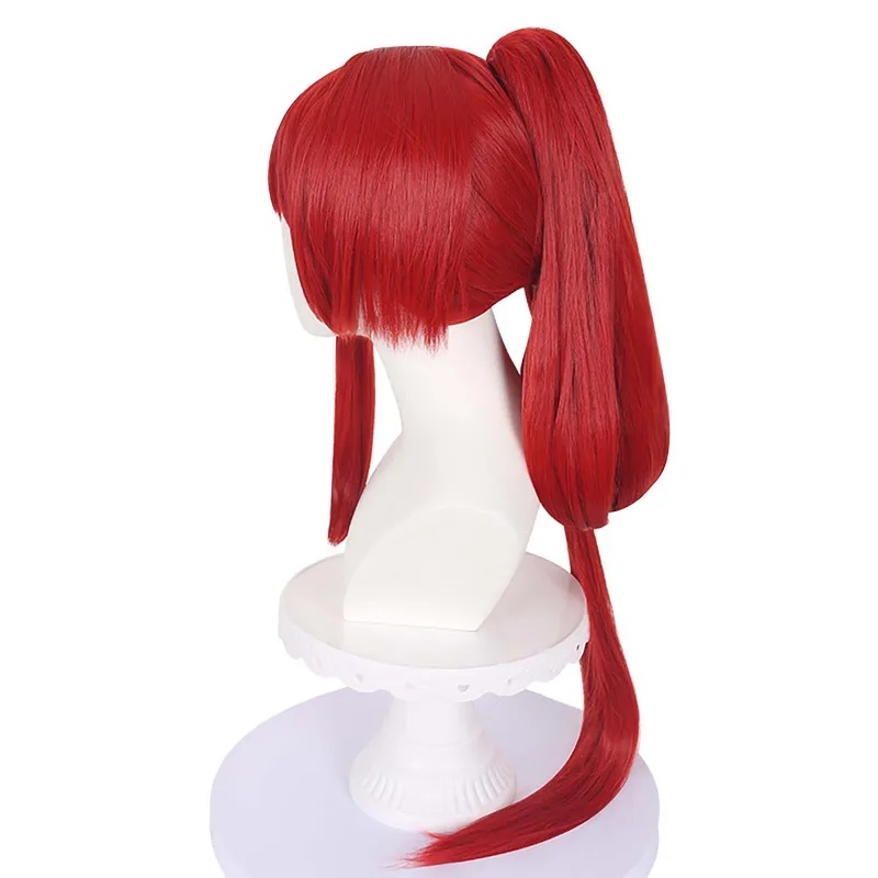Peruca de Cabelo Sintético Ver - Anime Cosplay Red Hair avaliação e preço