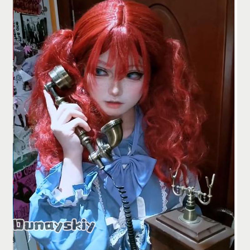 Fantasia de Cosplay do Jogo He - Anime Cosplay Red Hair avaliação e preço
