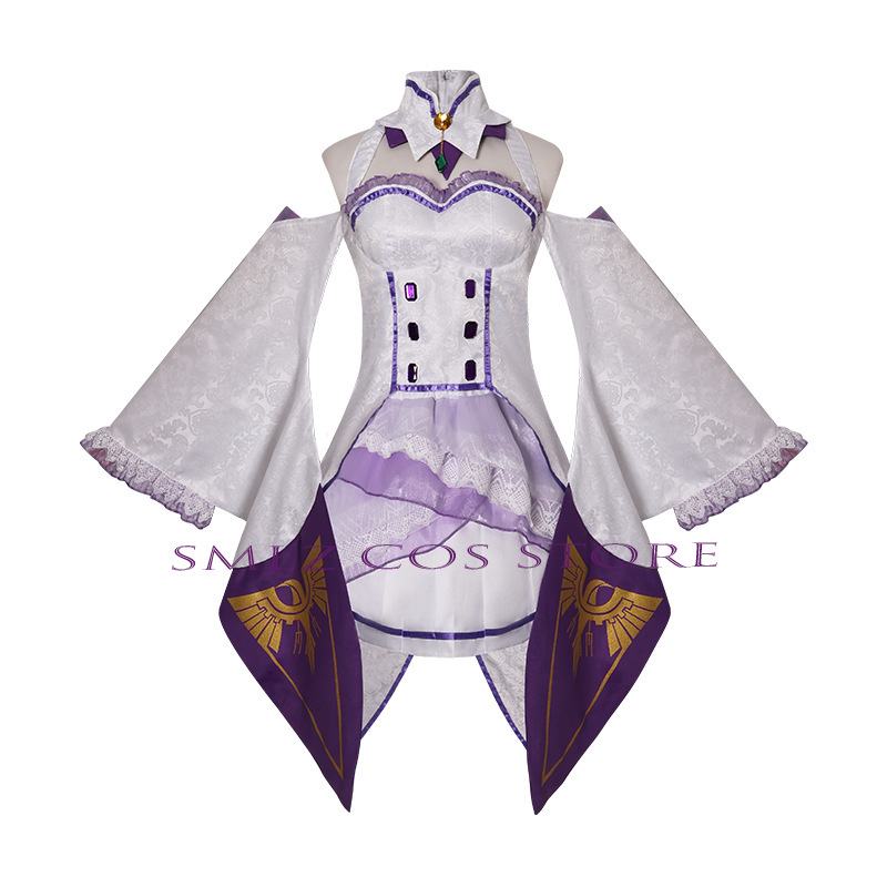 Fantasia de Cosplay Emilia do  - Anime Cosplay Women avaliação e preço