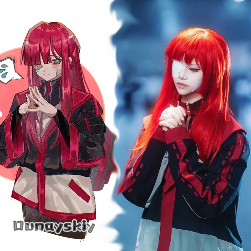Fantasia de Cosplay da Limbus  - Anime Cosplay Red Hair avaliação e preço