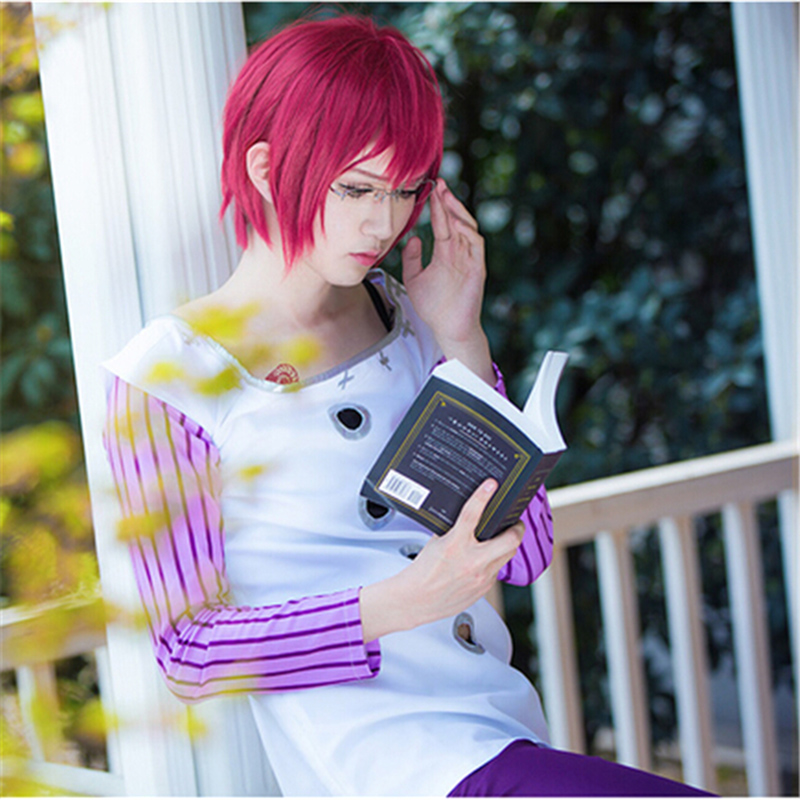 Peruca de Cosplay Gowther do A - Anime Cosplay Red Hair avaliação e preço