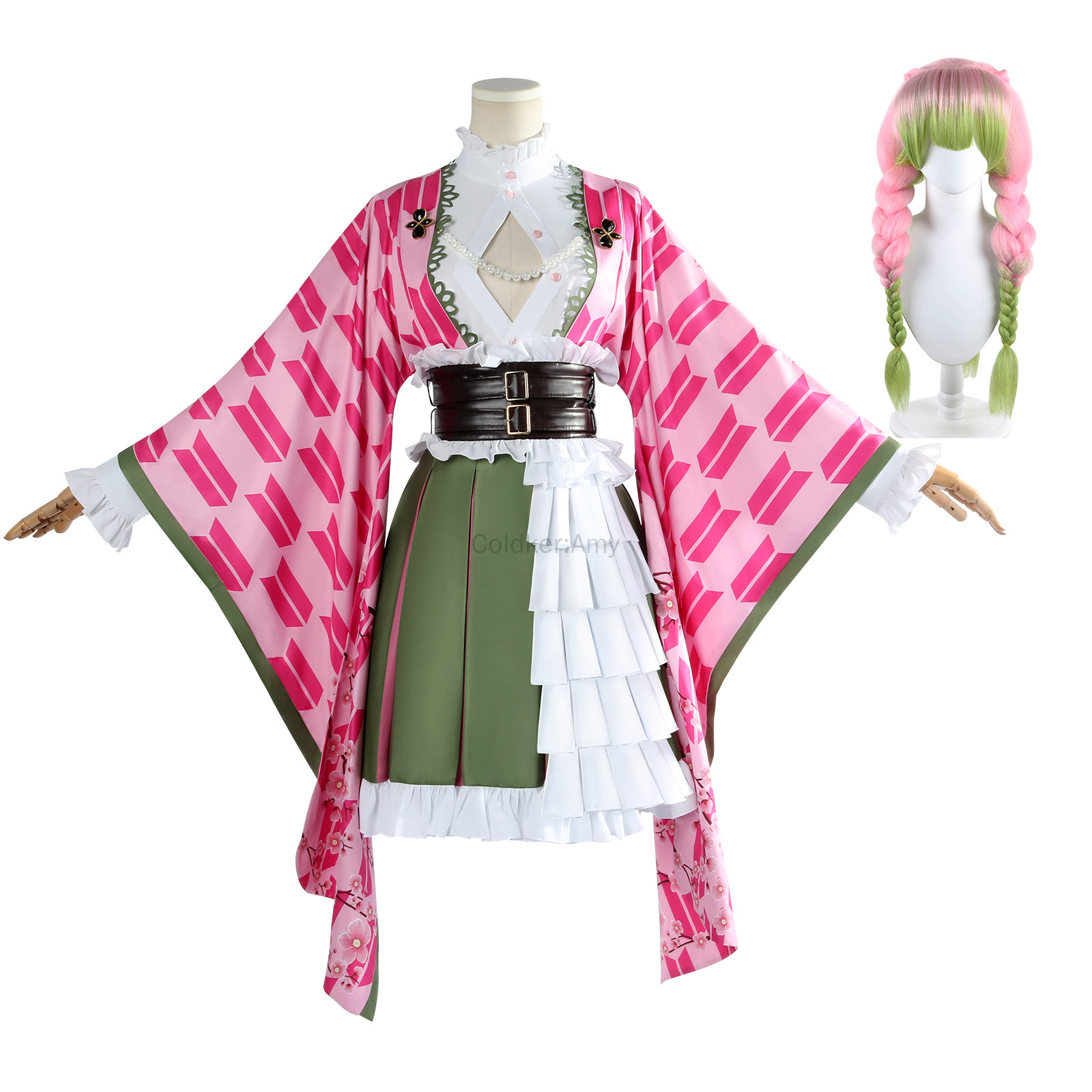 Mitsuri Cosplay Kanroji Mitsur - Anime Cosplay Kimono avaliação e preço