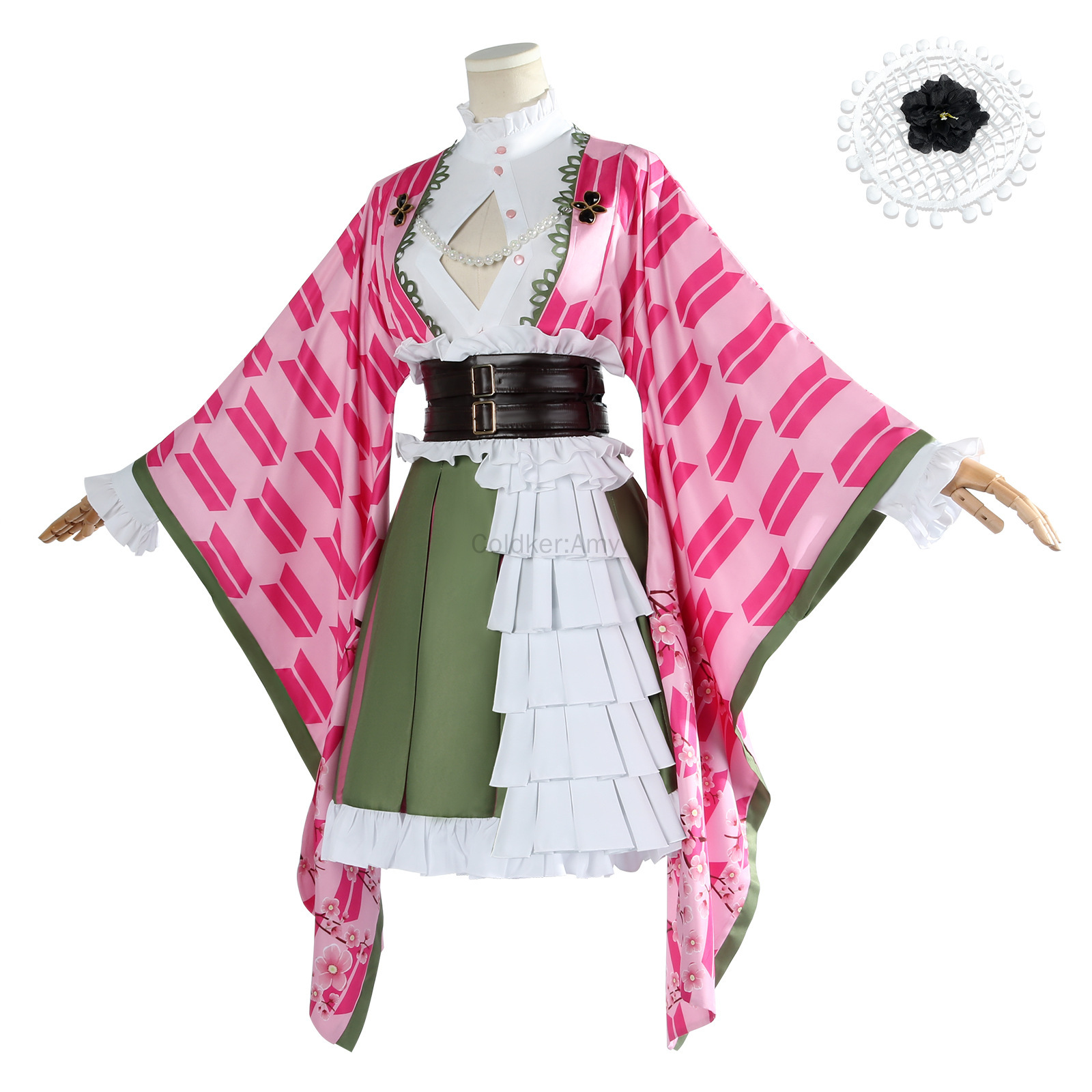 Mitsuri Cosplay Kanroji Mitsur - Anime Cosplay Kimono avaliação e preço