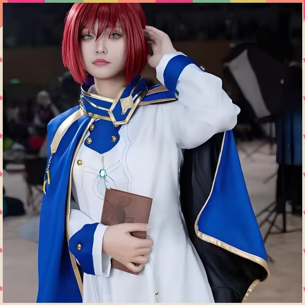 Shirayuki cosplay trajes anime - Anime Cosplay Red Hair avaliação e preço