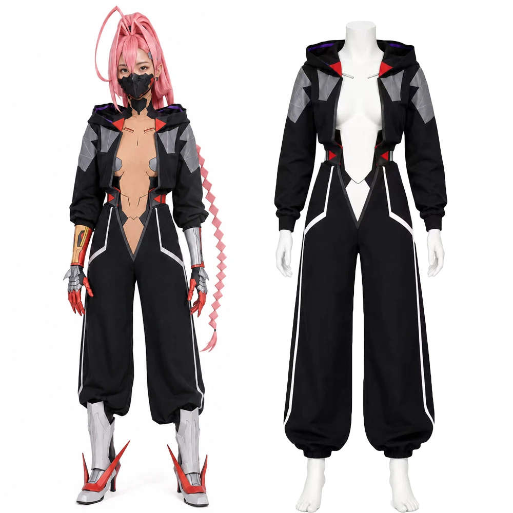 Fantasia Completa Cyberpunk Ed - Anime Cosplay Photoshoot avaliação e preço