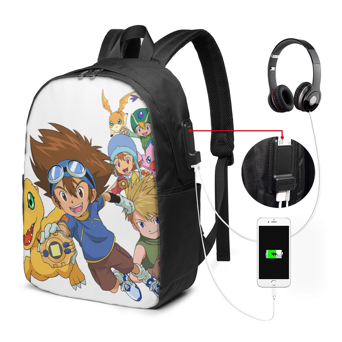 Mochila de Viagem Anime Digimo - Anime & Cosplay Expo Acx 2025 avaliação e preço