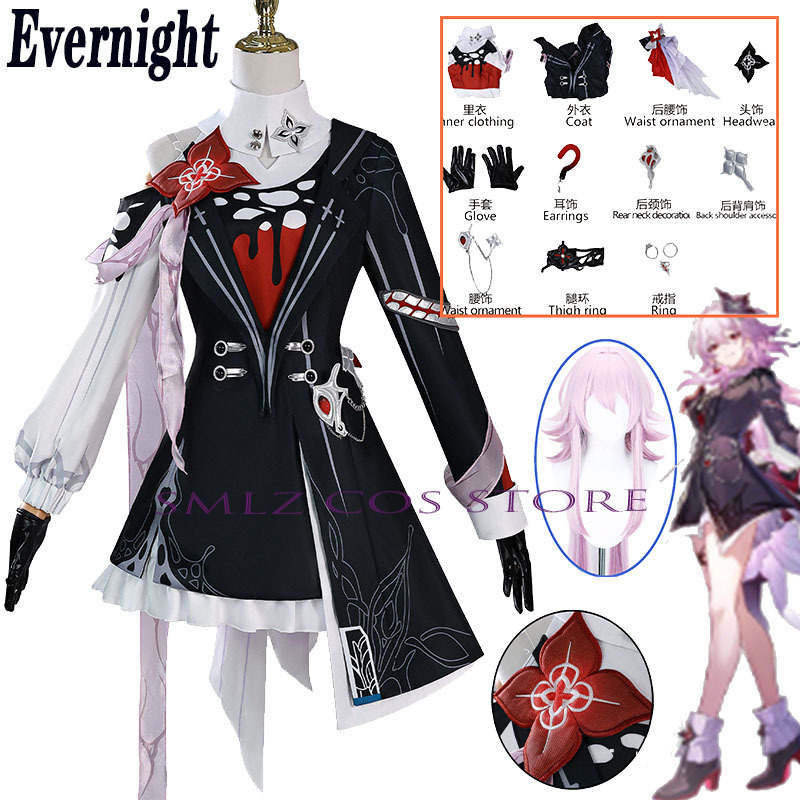 Recém noite cosplay honkai: st - Anime Cosplay Women avaliação e preço