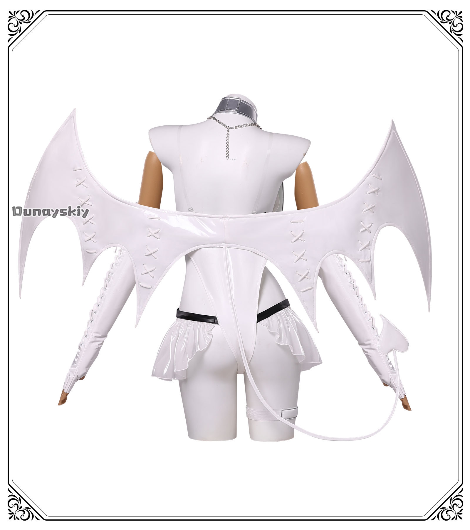 Fantasia Cosplay Blanc Eleg 【S - Anime Cosplay Plus Size avaliação e preço