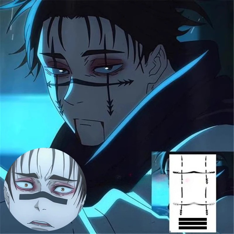 Adesivo de Tatuagem Choso Anim - Anime Cosplay Jujutsu Kaisen avaliação e preço